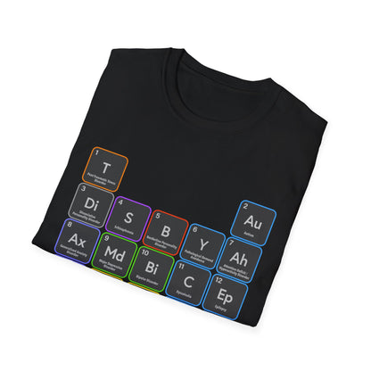 Periodic Table of Psychiatry: Unisex Softstyle T-Shirt