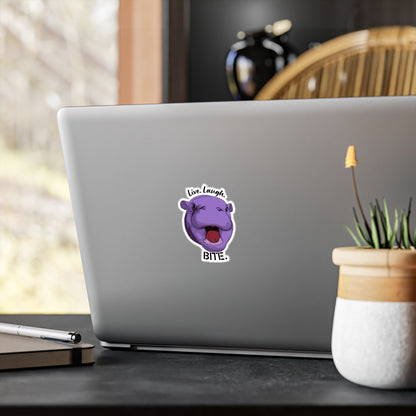 Live. Laugh. Bite!  Moo Deng Stickers