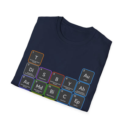 Periodic Table of Psychiatry: Unisex Softstyle T-Shirt